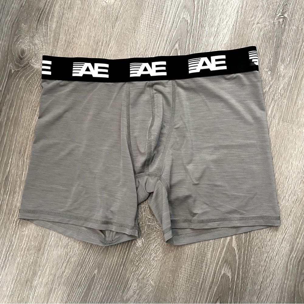 American Eagle Men’s Cooling Mesh Boxer Briefs Gray